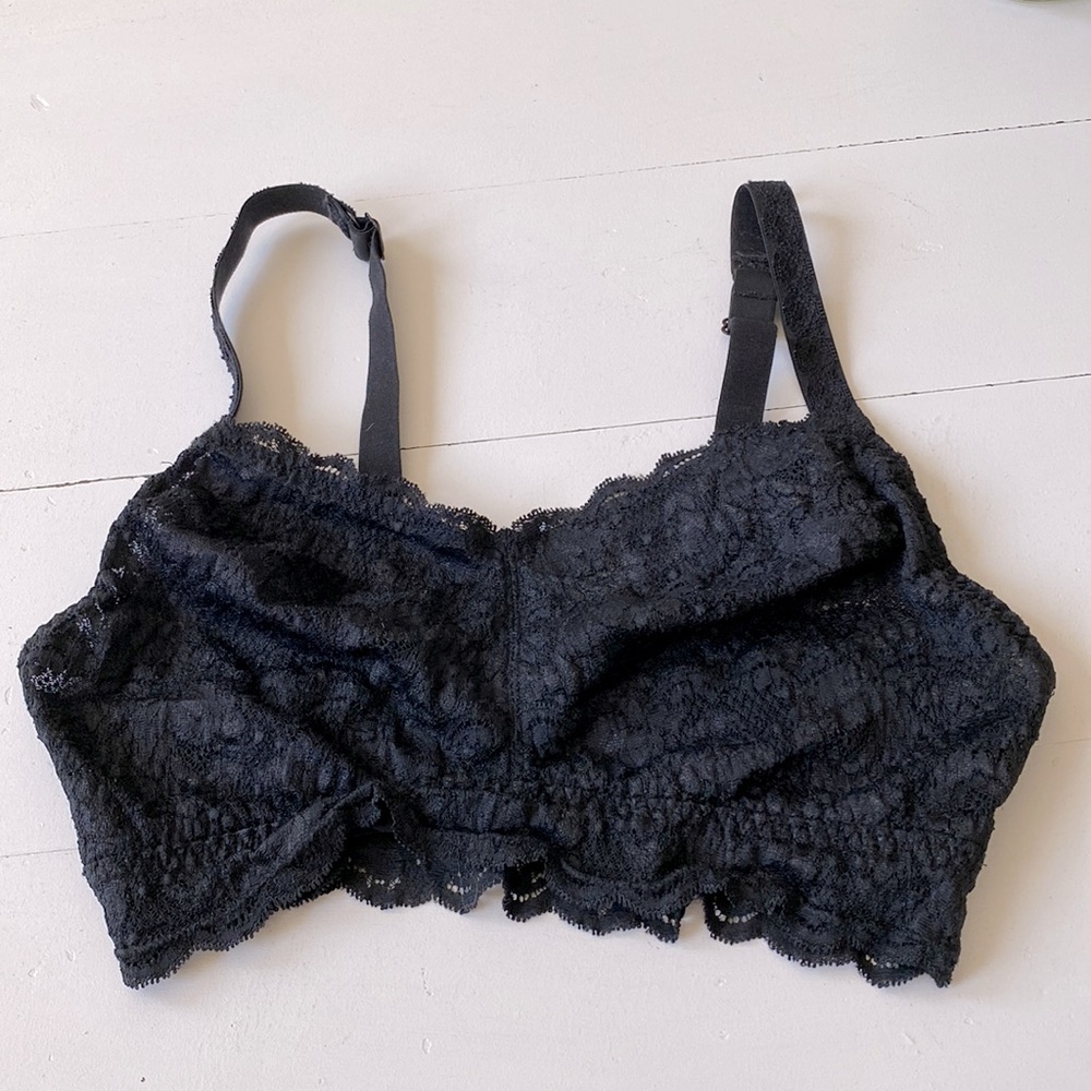 Cosabelka Women’s Never Say Never Curvy Sweetie Bralette, Black, Size: M